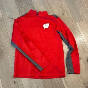 Quarter zip football badgers